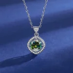 Customized Classic Four Prong 1ct Moissanite Necklace Women's 925 Sterling Silver Plated 18k Gold Pendant Luxury Fine Jewelry - Image 3