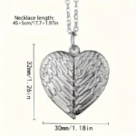 Custom Picture/photo Small Box Pendant Necklace, Personalized Angel Wing Small Box Pendant Men's Women's Necklace Christmas Gift - Image 6