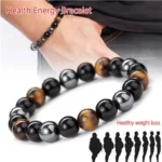 Natural Black Obsidian Hematite Tiger Eye Beads Bracelets Men for Magnetic Health Protection Women Soul Jewelry Pulsera Hombre - Image 4