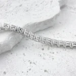 Factory Price Unisex Hip Hop Moissanite Tennis Chain for Women S925 Sterling Silver Gold Man Bracelet Hiphop Jewelry - Image 4