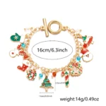Fashion Santa Claus Snowman Star Christmas Tree Pendant Bracelet For Women Adjustable Christmas Bracelet Charm Party Jewelry - Image 6