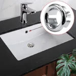 4Pcs Plastic Sink Hole Overflow Cover for Kitchen Bathroom Basin Trim Bath Drain Cap Sink Wash Basin Round Overflow Ring Plug - Image 4
