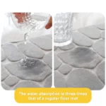 3PCS Set Bath Mats Nonslip Soft Quick Dry Bathroom Soft Rugs Water Absorption Dry Fast Bath Mat Machine Washable For Home Floor - Image 2