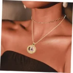 Stylish Personalized Picture Rotatable Round Pendant Necklace Double-Sided DIY Chain Necklace for Custom Unisex Jewelry Gifts - Image 6