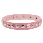 Women Punk PU Leather Square Rivets Choker Collar Necklace Hip Hop Female Girls Party Jewelry 2022 Neck Accessories - Image 4