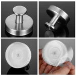 Reusable Stainless Steel Suction Cup Hook Waterproof Wall Mount Hooks Punch-free Kitchen Bathroom Wall Hanger Towel Clothes - Image 2