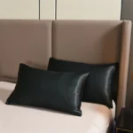 3pcs Satin Duvet Cover Set Bedding Sets Queen Black Series Luxury Rich Silk Silky Soft Solid Sexy Honeymoon Wrinkle Free - Image 5