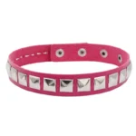 Women Punk PU Leather Square Rivets Choker Collar Necklace Hip Hop Female Girls Party Jewelry 2022 Neck Accessories - Image 6