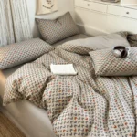 100% Cotton Duvet Cover Set with 2 Pillowcases - Soft & Breathable Bedding Set 3Pieces, Hypoallergenic, Easy Care, 16 Sizes - Image 6