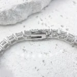 Factory Price Unisex Hip Hop Moissanite Tennis Chain for Women S925 Sterling Silver Gold Man Bracelet Hiphop Jewelry - Image 5