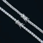 S925 Sterling Silver 3mm 4mm D Color Moissanite Tennis Bracelet Full Diamond GRA Wedding Jewelry Bracelets For Women Man - Image 6