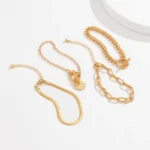 Punk Cuban Link Chain Coin Pendant Bracelet for Women on Hand Vintage OT Buckle Snake Chain Charm Bangles Couple Jewelry Gift - Image 6