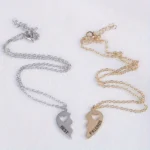 2pcs Romantic Best Friend Pendant Necklace Women Hollow Heart Best Friends Forever BFF Friendship Jewelry Accessories 2025 - Image 3