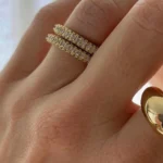 Fashion Full Cubic Zirconia 18K Gold Plated Rings for Women Waterproof PVD Stainless Steel Zircon Wedding Ring Charm Jewelry New - Image 6