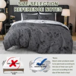 3pcs Zhusheng Kongye Pattern Print Duvet Cover Set, Soft Skin-Friendly Bedding Set Includes 1 Duvet Cover And 2 Pillowcases - Image 2