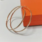 Senlissi 925 Sterling Silver Platinum Plated Hoop Earrings – 3mm, 70–90mm - Image 4
