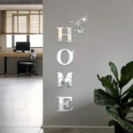 HOME Home Logo 3D Mirror Wall Sticker, Entrance Decoration, Home Decoration - Image 3