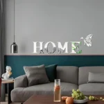 HOME Home Logo 3D Mirror Wall Sticker, Entrance Decoration, Home Decoration - Image 4